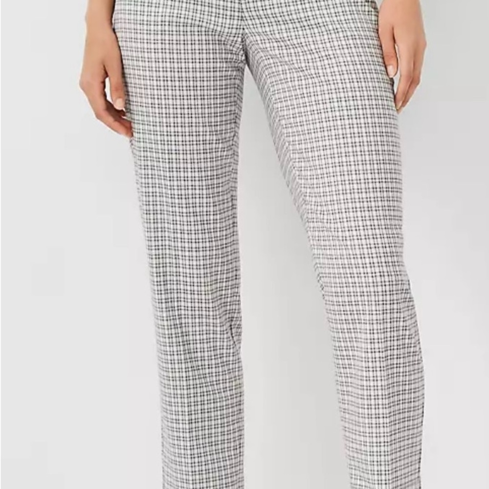 Women's Black and White Checkered Pants - Picture 2 of 6